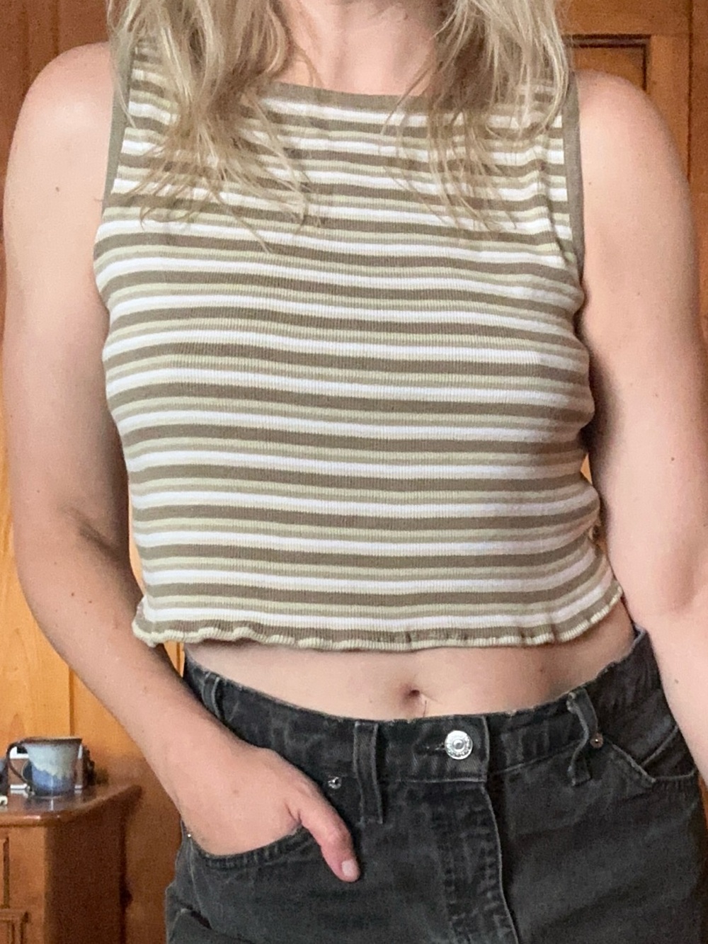 Vintage Old Navy Striped Cropped Tank